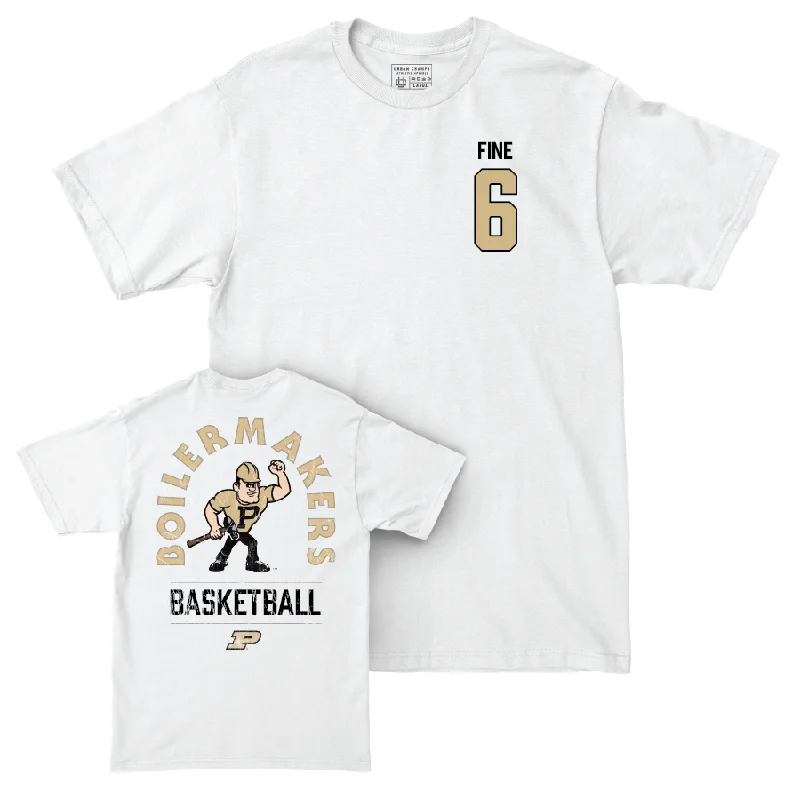 T-Shirt for Craft Lovers-Men's Basketball White Mascot Comfort Colors Tee  - Aaron Fine