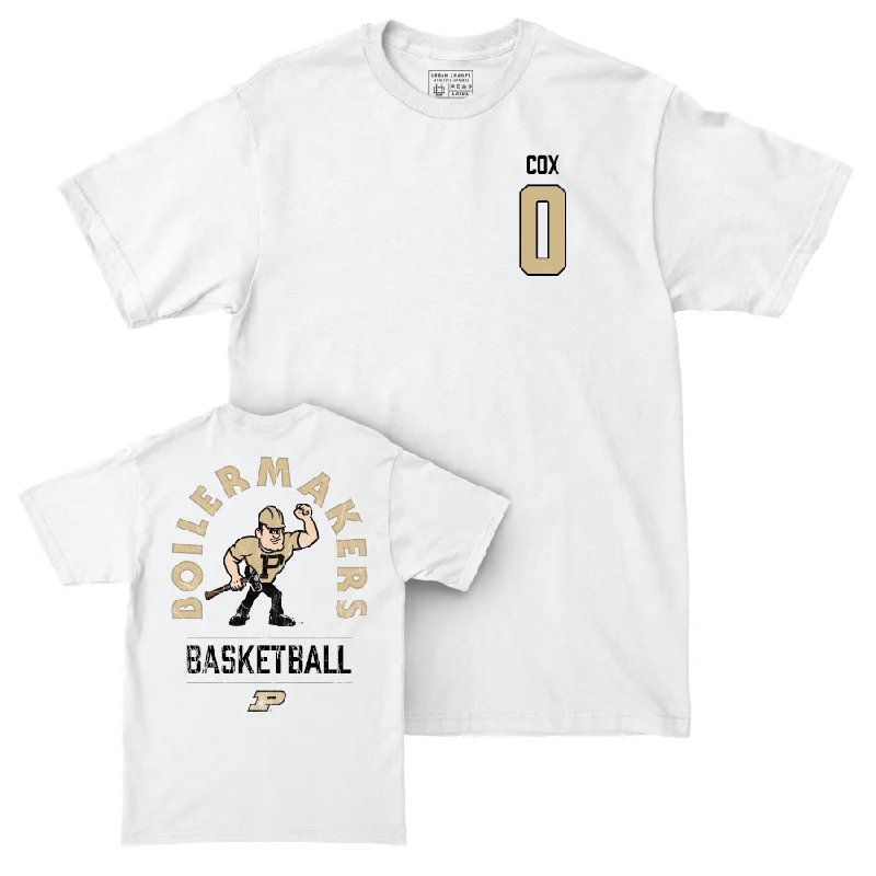 Designer T-Shirt-Men's Basketball White Mascot Comfort Colors Tee  - CJ Cox