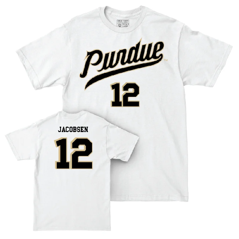 Cotton T-Shirt-Men's Basketball White Shirsey Comfort Colors Tee  - Daniel Jacobsen