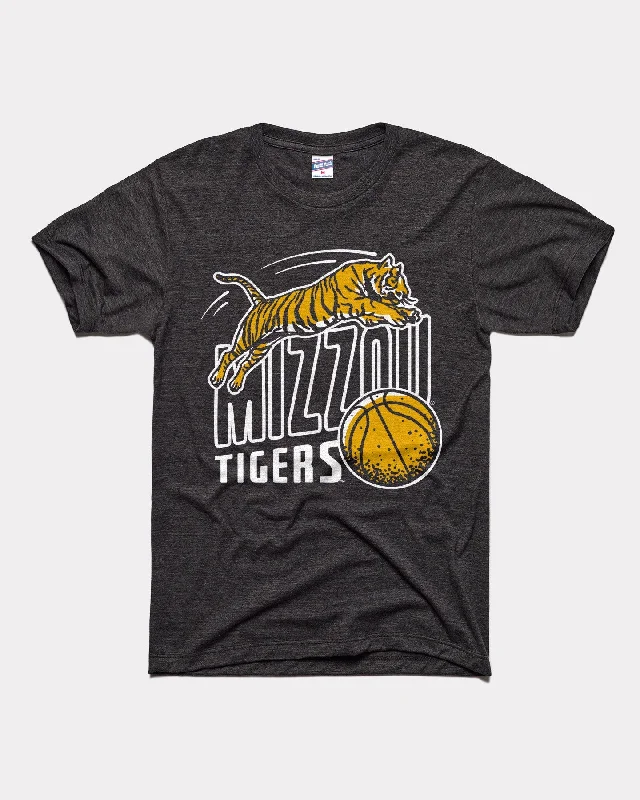 T-Shirt for Book Lovers-Mizzou Basketball Tigers Black T-Shirt