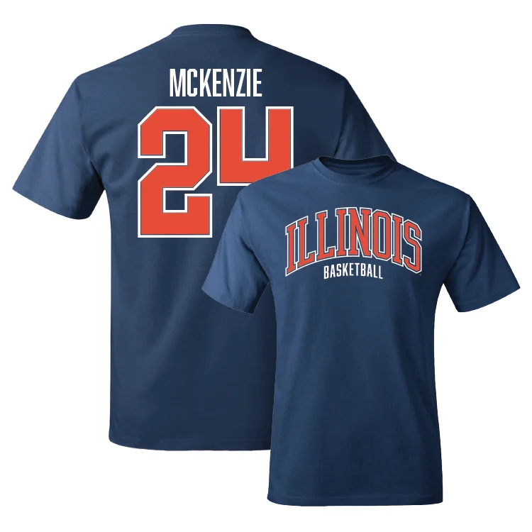 T-Shirt for Schools-Navy Illinois Arch Tee - Adalia McKenzie #24