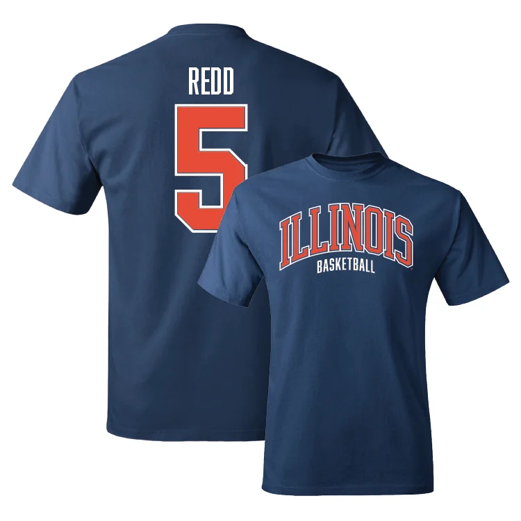 Groomsmen T-Shirt-Navy Illinois Arch Tee - AJ Redd #5