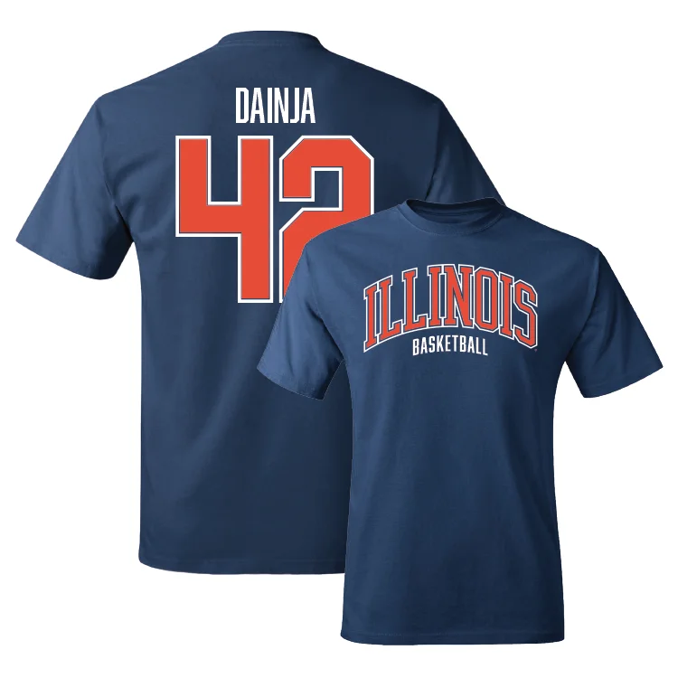 Anniversary T-Shirt-Navy Illinois Arch Tee - Dain Dainja #42