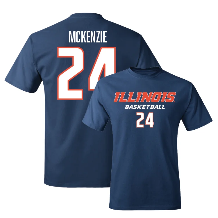 Running T-Shirt-Navy Illinois Classic Tee - Adalia McKenzie #24