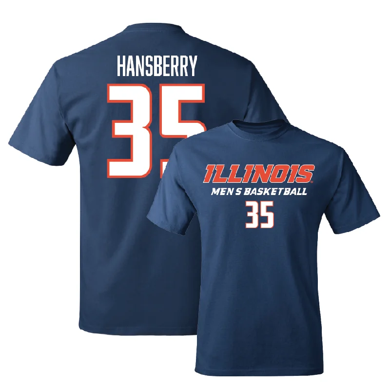 Sustainable T-Shirt-Navy Illinois Classic Tee - Amani Hansberry #35