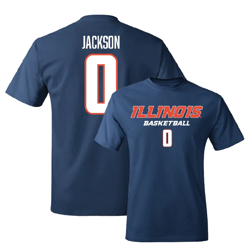 Festival T-Shirt-Navy Illinois Classic Tee - Camille Jackson