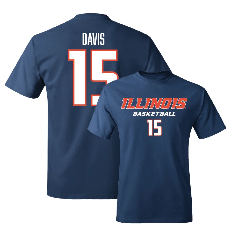 T-Shirt for Hot Weather-Navy Illinois Classic Tee  - Jake Davis