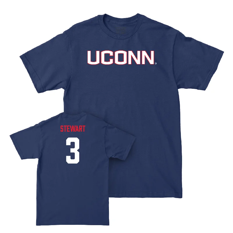 Eco-Friendly T-Shirt-Navy Men's Basketball UConn Tee - Jaylin Stewart