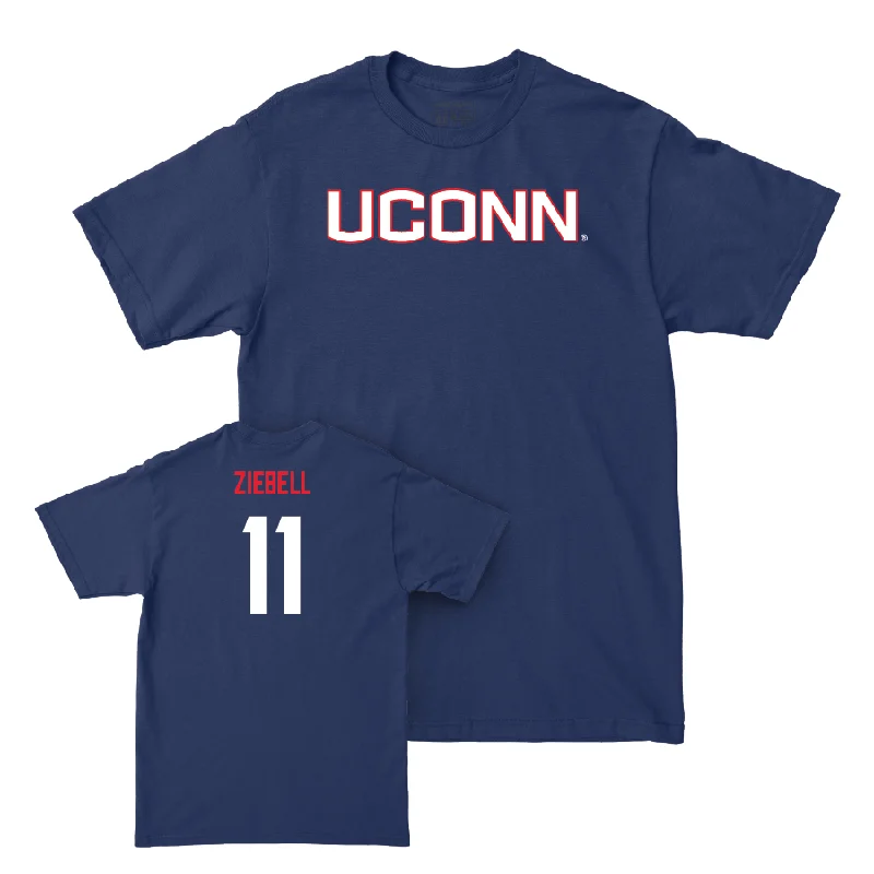 Tie-Dye T-Shirt-Navy Women's Basketball UConn Tee - Allie Ziebell