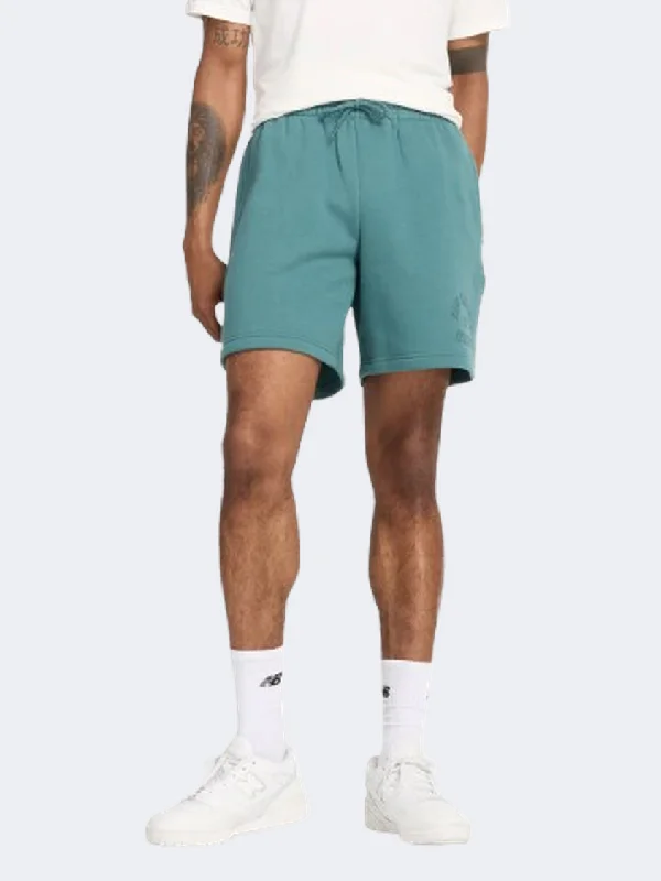 Zip-Up Shorts for Men-New Balance Essential Graphic Men Lifestyle Short New Spruce