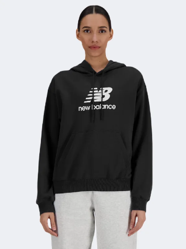 Stylish Hoodie for Teens-New Balance Sport Essentials Women Lifestyle Hoody Black