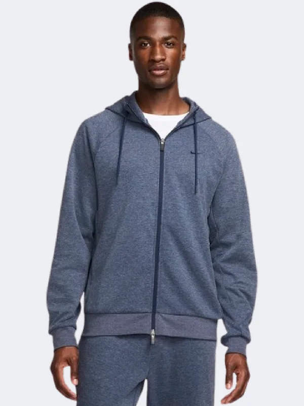 Hoodie for Cold Mornings-Nike Df Primary Men Training Hoody Obsidian/Heather