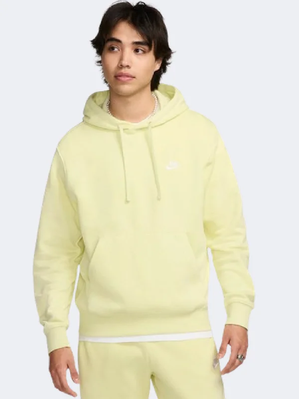 Hoodie for Breezy Days-Nike Sportswear Club Fleece Men Lifestyle Hoody Life Lime/White