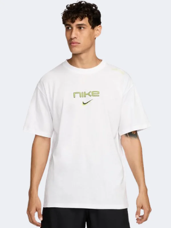 T-Shirt with Floral Prints-Nike Sportswear M90 Men Lifestyle T-Shirt White