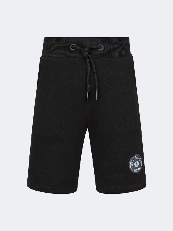 Compression Shorts for Running-Oil And Gaz Regular Fit Kids-Boys Lifestyle Short Black