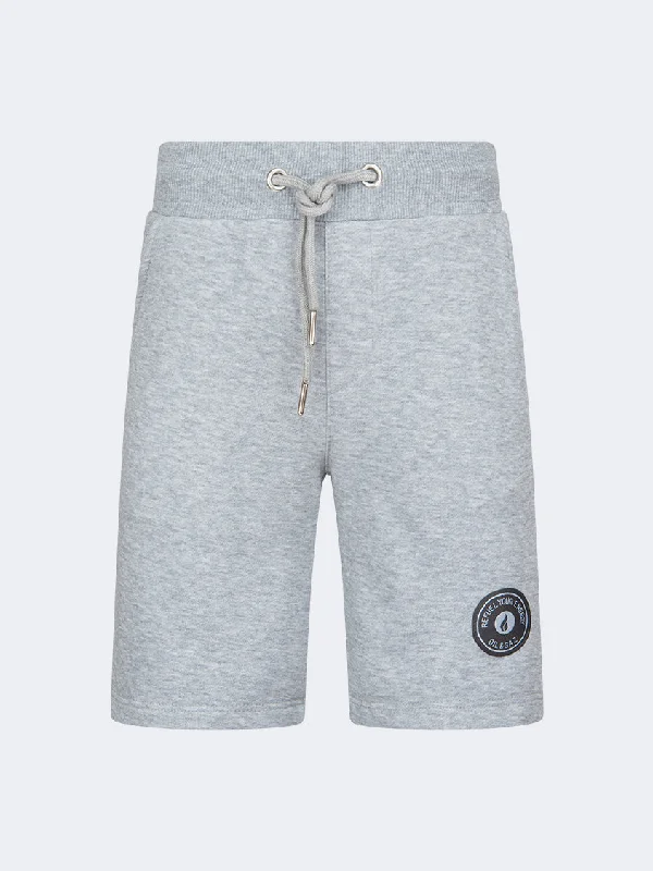 Casual Shorts for Travel-Oil And Gaz Regular Fit Kids-Boys Lifestyle Short Grey/Chine