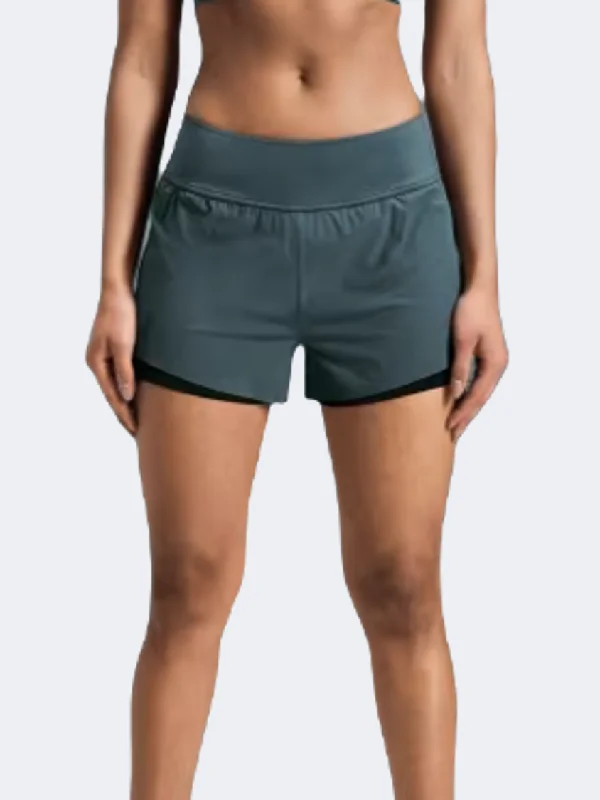 Compression Shorts-On  Women Running Short Stone