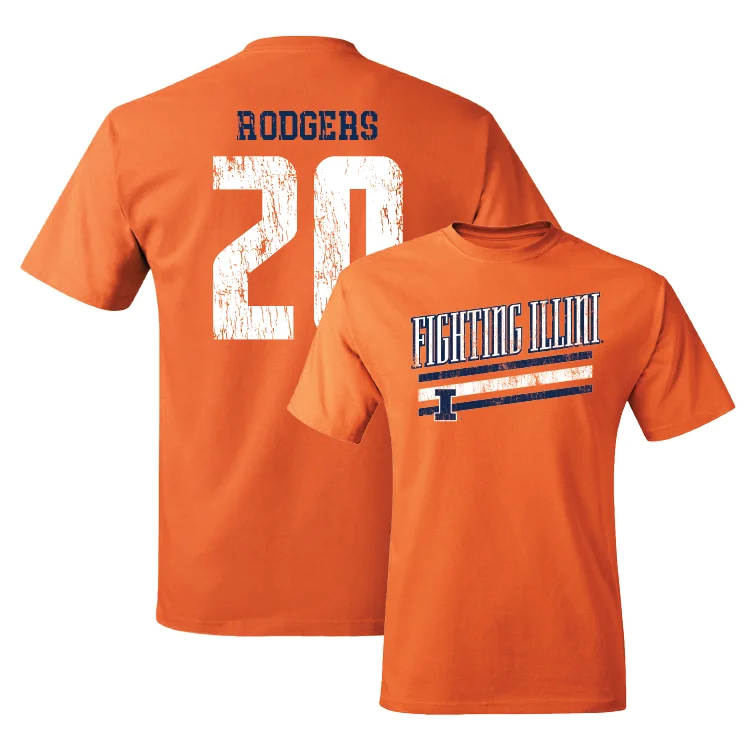 Couple T-Shirt-Orange Slant Tee - Ty Rodgers #20