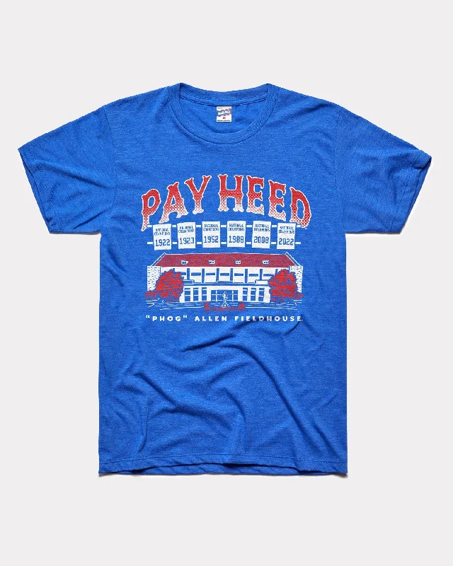 T-Shirt with Quotes-Pay Heed National Champions Royal Blue T-Shirt