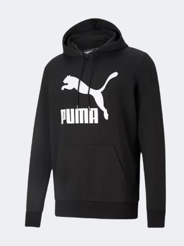 Hoodie for Camping Trips-Puma Classic Logo Men Lifestyle Hoody Black