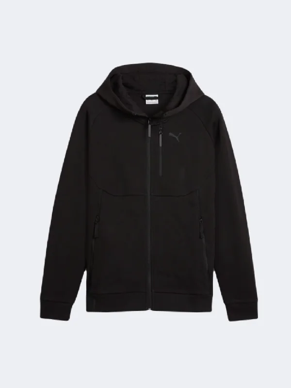 Hoodie for Hiking and Adventure-Puma Pumatech Men Lifestyle Hoody Black