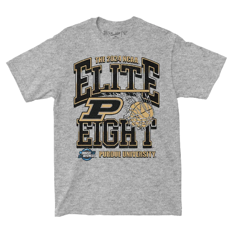 High Performance T-Shirt-Purdue MBB 2024 Elite Eight Streetwear Sport Grey T-shirt by Retro Brand