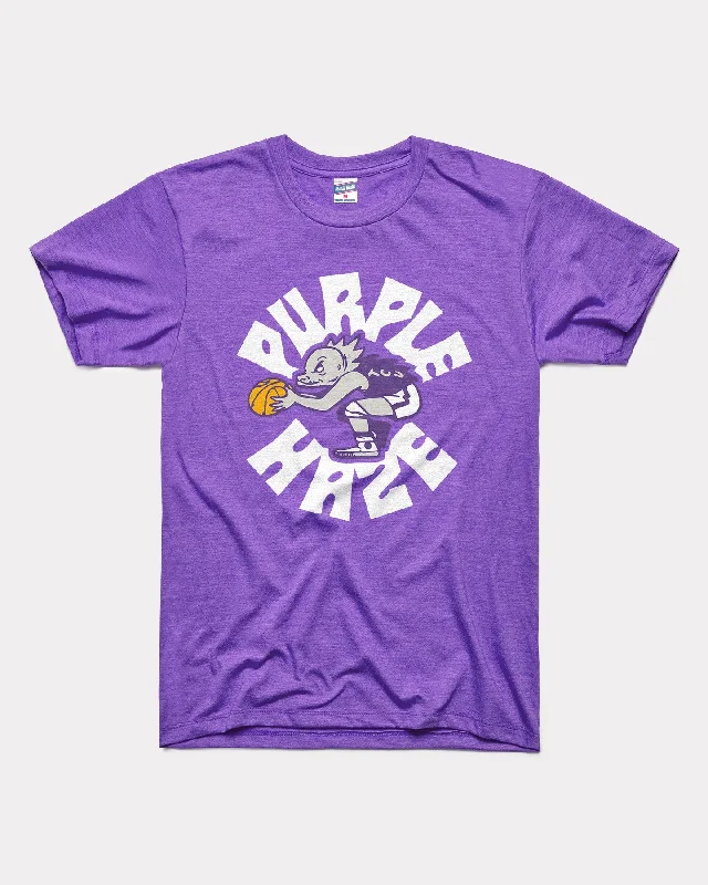 T-Shirt for Foodies-Purple Haze TCU Basketball Purple T-Shirt