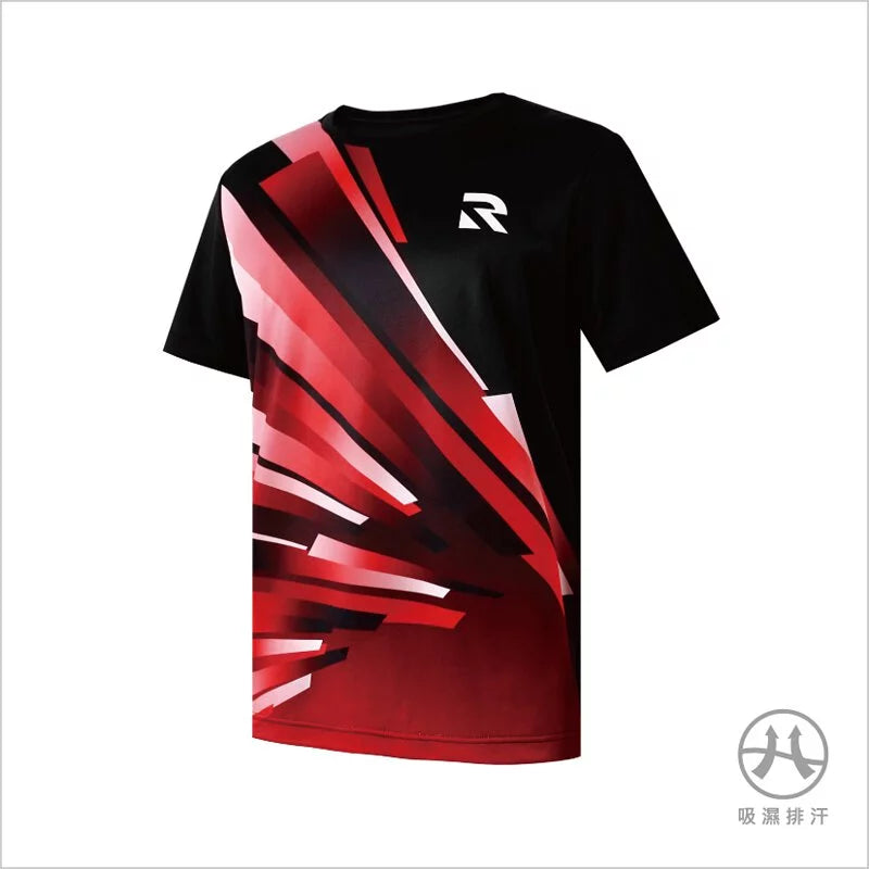 Casual T-Shirt-REDSON RD-TS370-90 Sports T-shirt [Black]