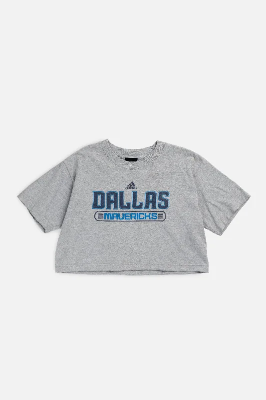 Workout T-Shirt-Rework Dallas Mavericks NBA Crop Tee - S