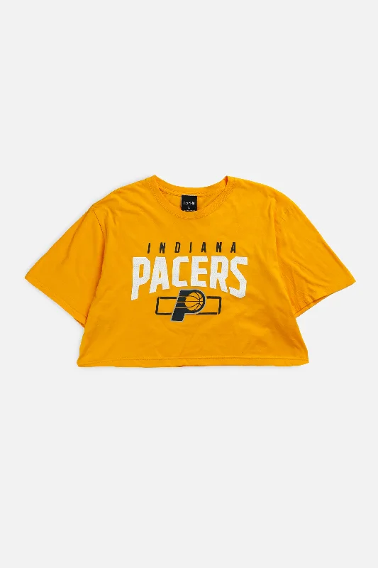 Lightweight T-Shirt-Rework Indiana Pacers NBA Crop Tee - L