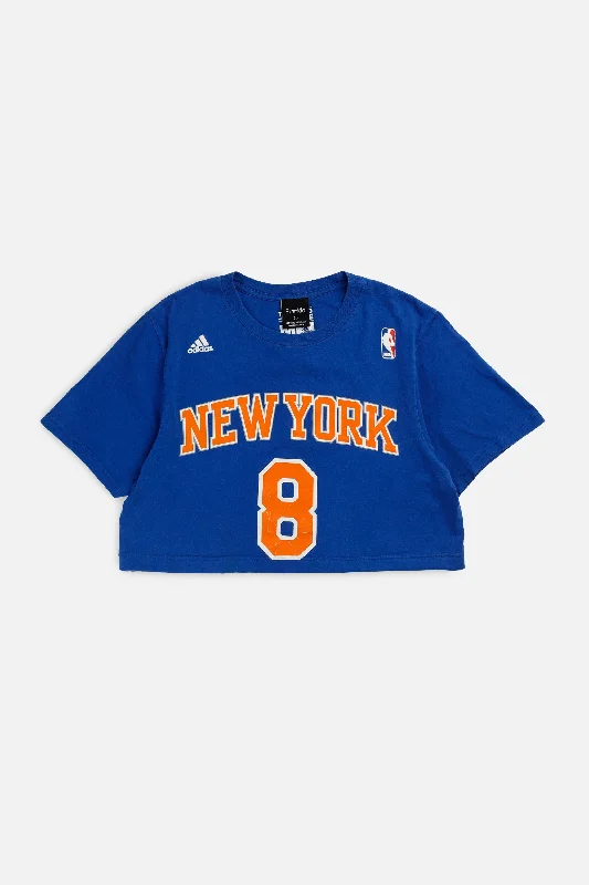 T-Shirt for Special Occasions-Rework NY Knicks NBA Crop Tee - S