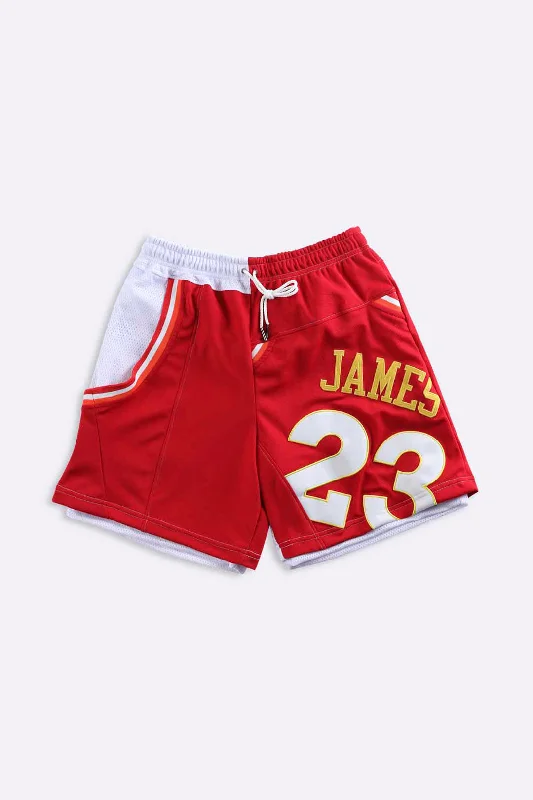 Running Shorts for Marathon-Rework Unisex Cavaliers NBA Jersey Shorts - Women-M, Men-S