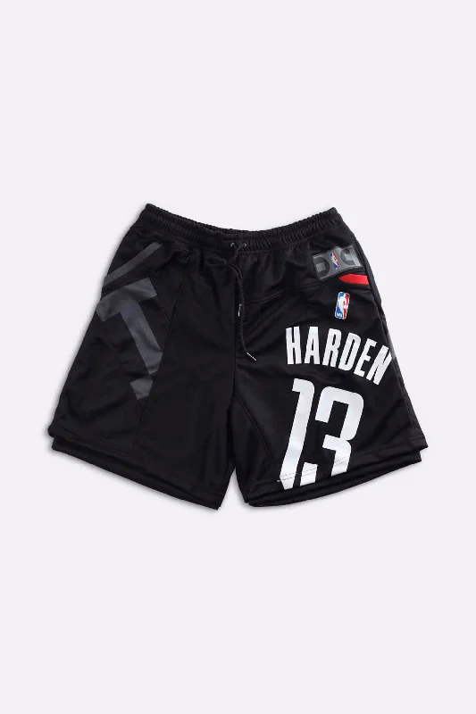 Hiking Shorts for Women-Rework Unisex Rockets NBA Jersey Shorts - Women-M, Men-S