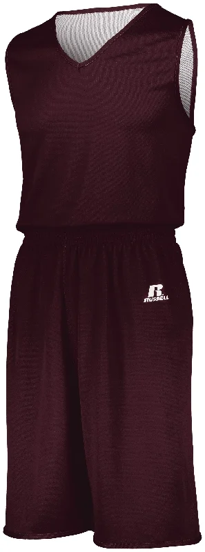 MAROON/WHITE