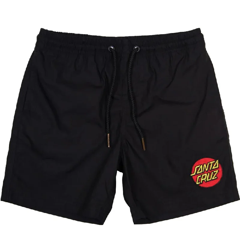 Shorts for High-Intensity Workouts-Santa Cruz Classic Dot Cruzer Youth Elastic Short Black