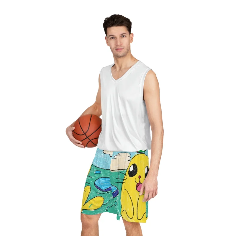 Tartan Shorts-Seal Trick Marine Ocean Animal Sea Creature Basketball Shorts (AOP)