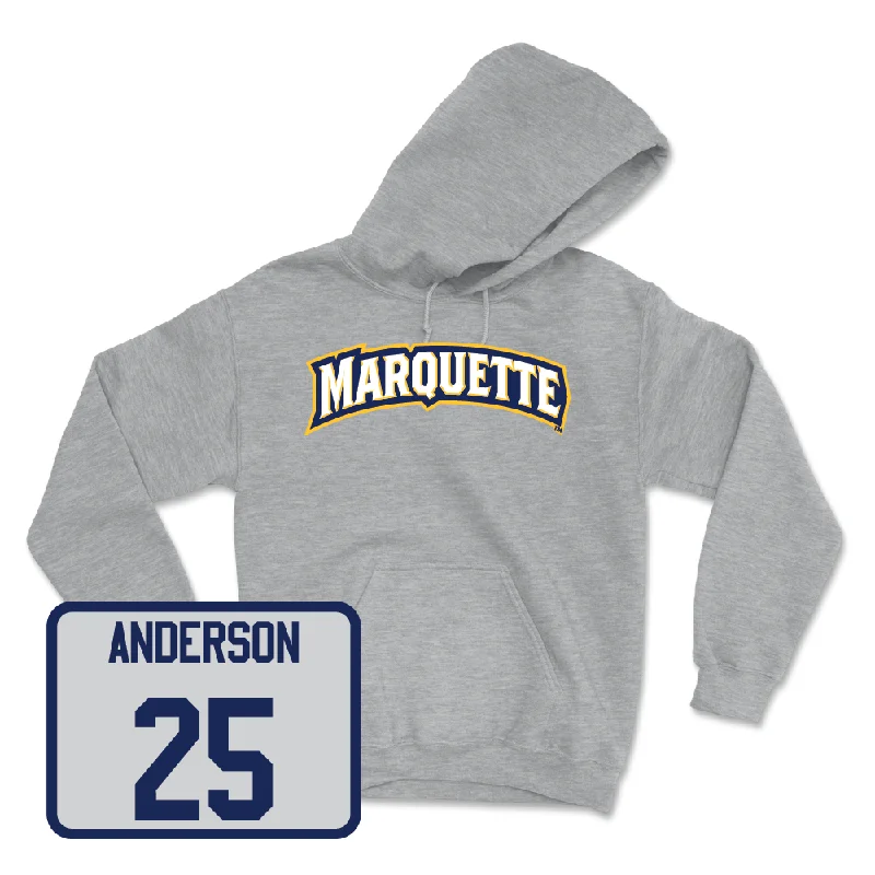 Matching Hoodie-Sport Grey Men's Basketball Wordmark Hoodie  - Jack Anderson