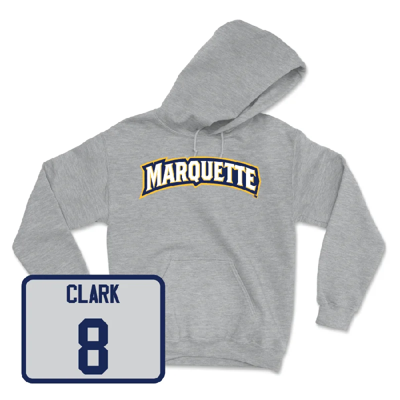 Family Matching Hoodie-Sport Grey Men's Basketball Wordmark Hoodie  - Joshua Clark