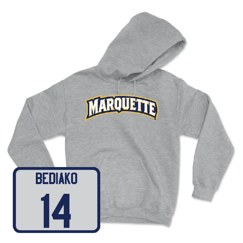 Hoodie with Cool Patterns-Sport Grey Women's Basketball Wordmark Hoodie  - Jada Bediako