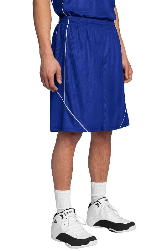 Premium Shorts for Men-Sport-Tek T565 PosiCharge Mesh Reversible Spliced Short - True Royal