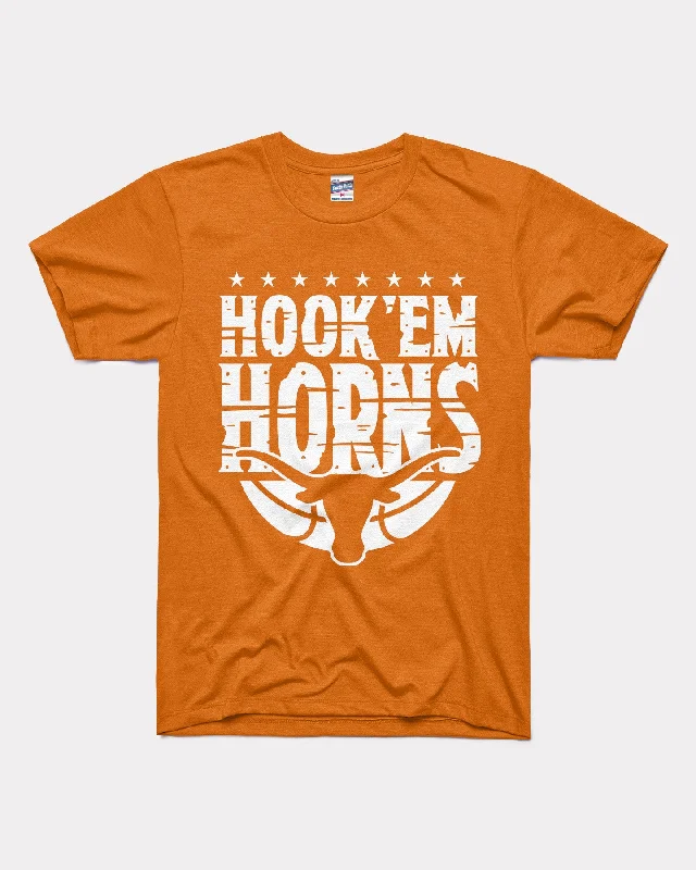 T-Shirt for Social Causes-Texas Hook 'Em Horns Burnt Orange T-Shirt