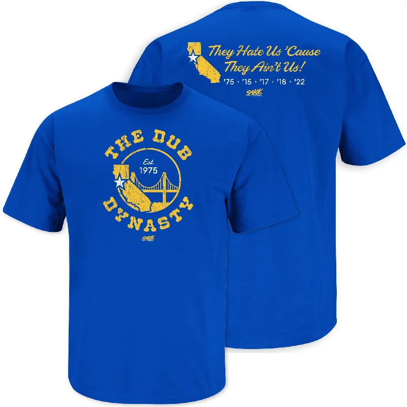 Short Sleeve T-Shirt-The Dub Dynasty (Champs) T-Shirt for Golden State Basketball Fans