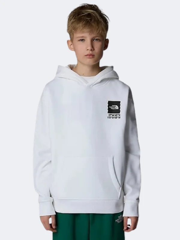 Hoodie for Couples-The North Face Coordinates Graphic Oversized Boys Lifestyle Hoody White/Black