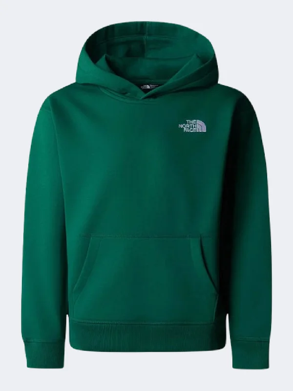 Custom Couple Hoodie-The North Face Essential Oversized Kids Lifestyle Hoody Evergreen