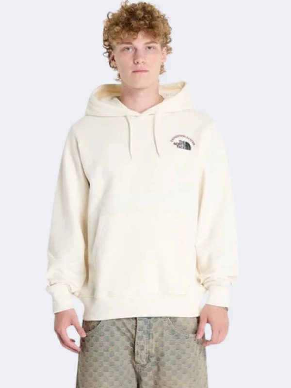 Trendy Hoodie for Men-The North Face Expedition System Graphic Men Lifestyle Hoody White Dune