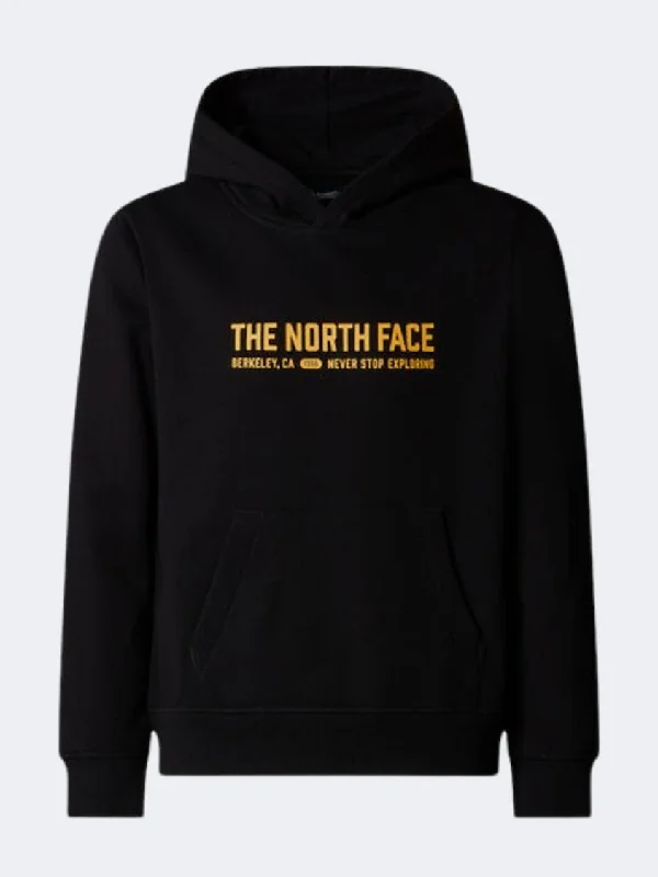 Personalized Family Hoodie-The North Face Varsity Graphic Relaxed Kids Lifestyle Hoody Black/Gold