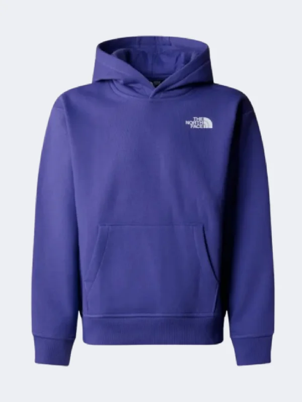 Hoodie for Friends-The North Face Vertical Graphic Oversized Girls Lifestyle Hoody Purple