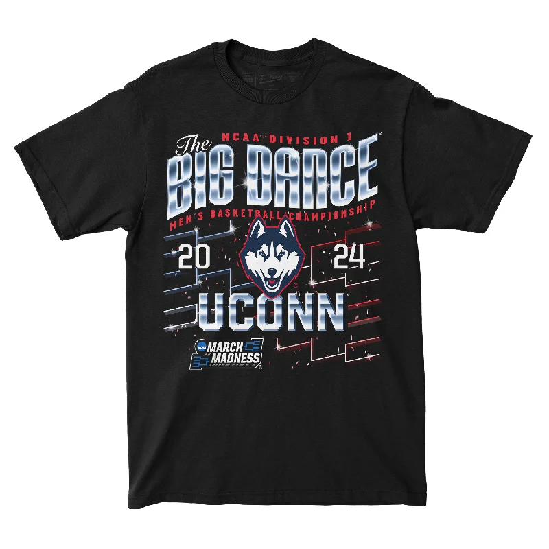 Classic White T-Shirt-UCONN MBB 2024 NCAA Tournament Streetwear T-shirt by Retro Brand