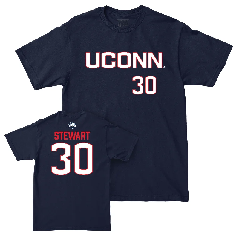 Athletic T-Shirt-Legacy Collection: UConn Women's Basketball Navy Sideline Tee - Breanna Stewart | #30