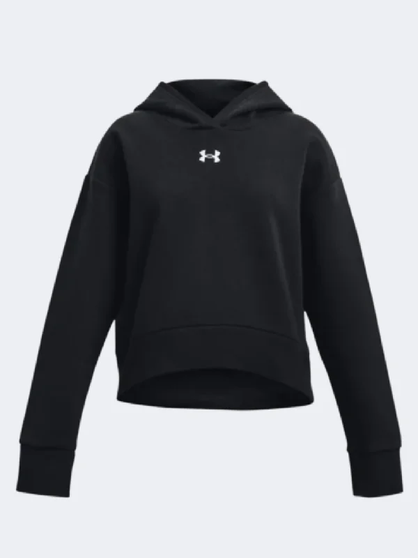 Hoodie for Relaxing at Home-Under Armour  Girls Training Hoody Black/White